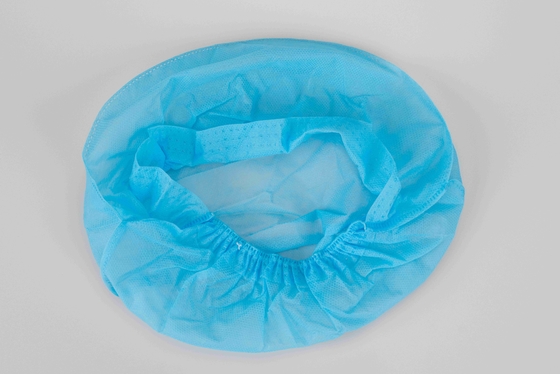 MDR CE Anti Bacterial Disposable Medical Doctor Cap With Elastic Rubber At Back