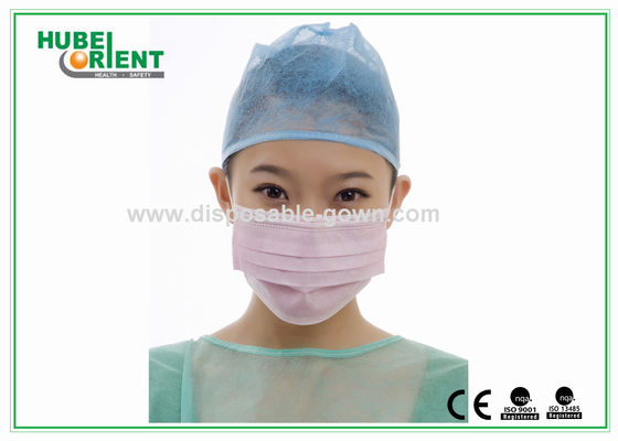 3 Ply Double Elastic Earloop Disposable Folding Flat Face Mask