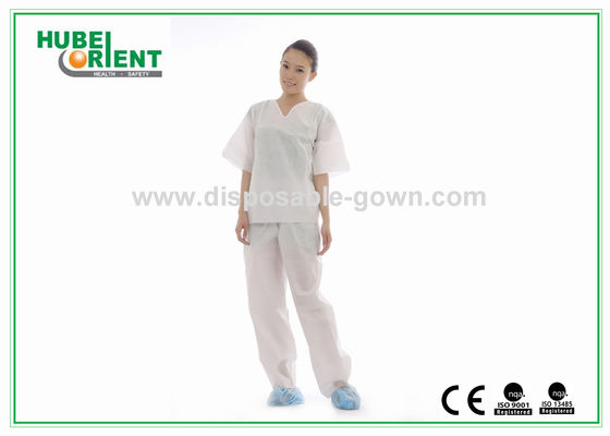 Anti-Fluid Single Medical Use SMS Medical Pajamas With Shirt And Trousers For Body Protecting