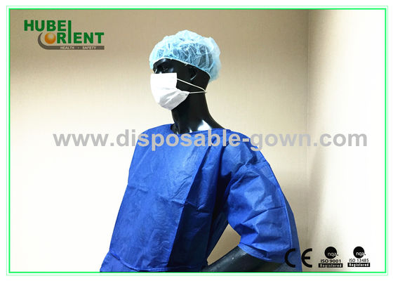 OEM Single Use PP Nonwoven Medical Patient Gown For Operation Room