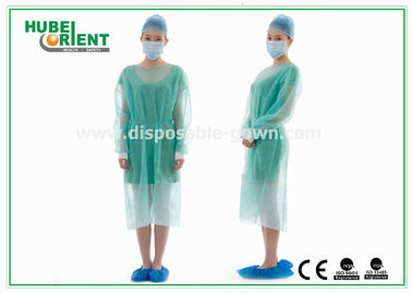 Antibacterial Disposable Medical Isolation Gown With Long Sleeves