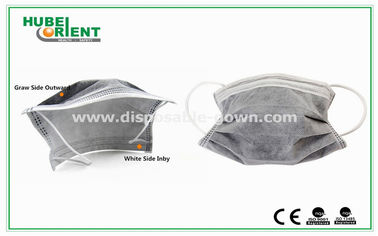 Black 4- Ply Filter PP Active Carbon disposable earloop face mask comfortable wearing