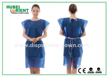 Sleeveless 40gsm Non Woven Patient Gown For Operation Room