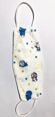 3D Kid Face Mask With Cute Printing Breathable Skin Friendly Fish Shaped Non Woven