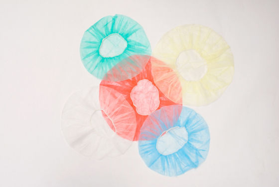 Breathable Non Woven Disposable Bouffant Cap Free Size