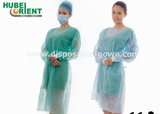 OEM Anti Splash Polypropylene SMS Disposable Isolation Gowns