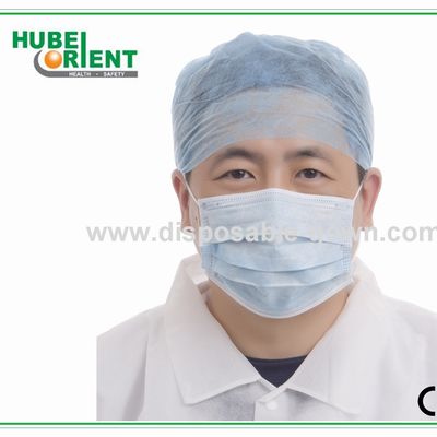 Free Size 40g/m2 SMS Polypropylene Disposable Doctor Cap For Operation Room