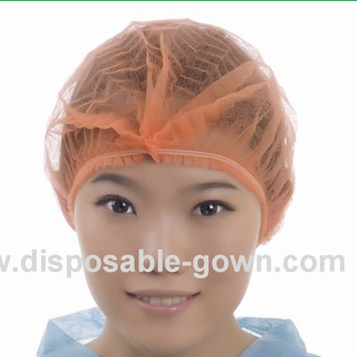 Single Use Medical Bouffant Caps With Double Non Irritating Elastic