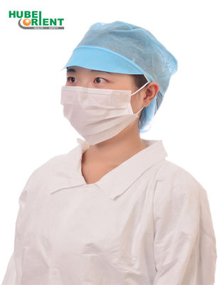 ISO13485 Nonwoven Disposable Snood Caps With Peak