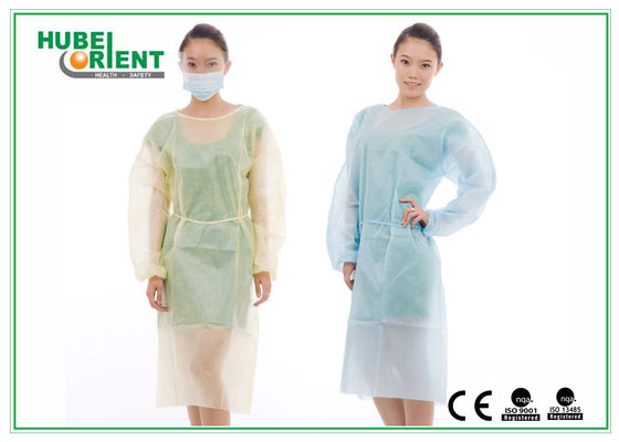 Disposable Isolation Gown Nonwoven PP Disposable Isolation Suit Multiple Color Choices