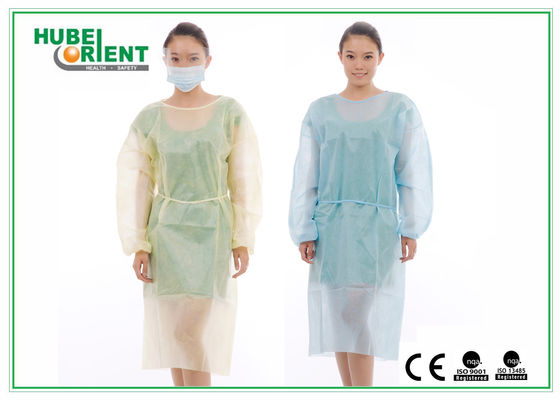 Disposable Isolation Gown Nonwoven PP Disposable Isolation Suit Multiple Color Choices