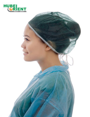OEM Disposable Non Irritating SMS Non Woven Nurse Cap With Ties