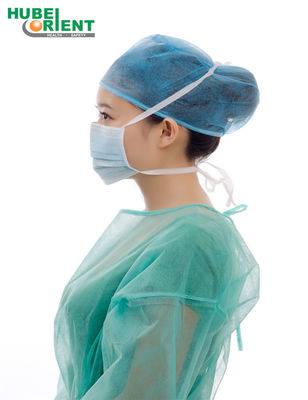 Disposable Non Woven Face Mask  3 Ply Tie On 17.5x9.5cm For Medical Use