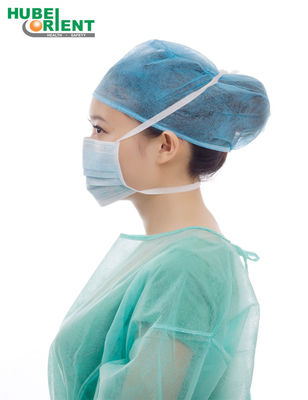 Protective Breathing Face Shield 3 Ply Facemask Custom 3 Layer Tie On Face Mask
