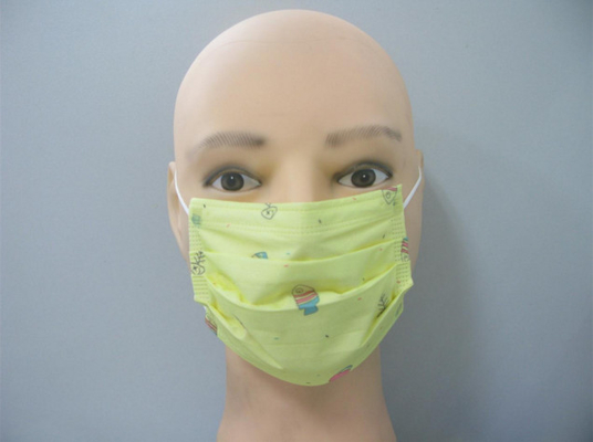 14.5x9.5cm Disposable Kid Face Mask Nonwoven Cute Cartoon