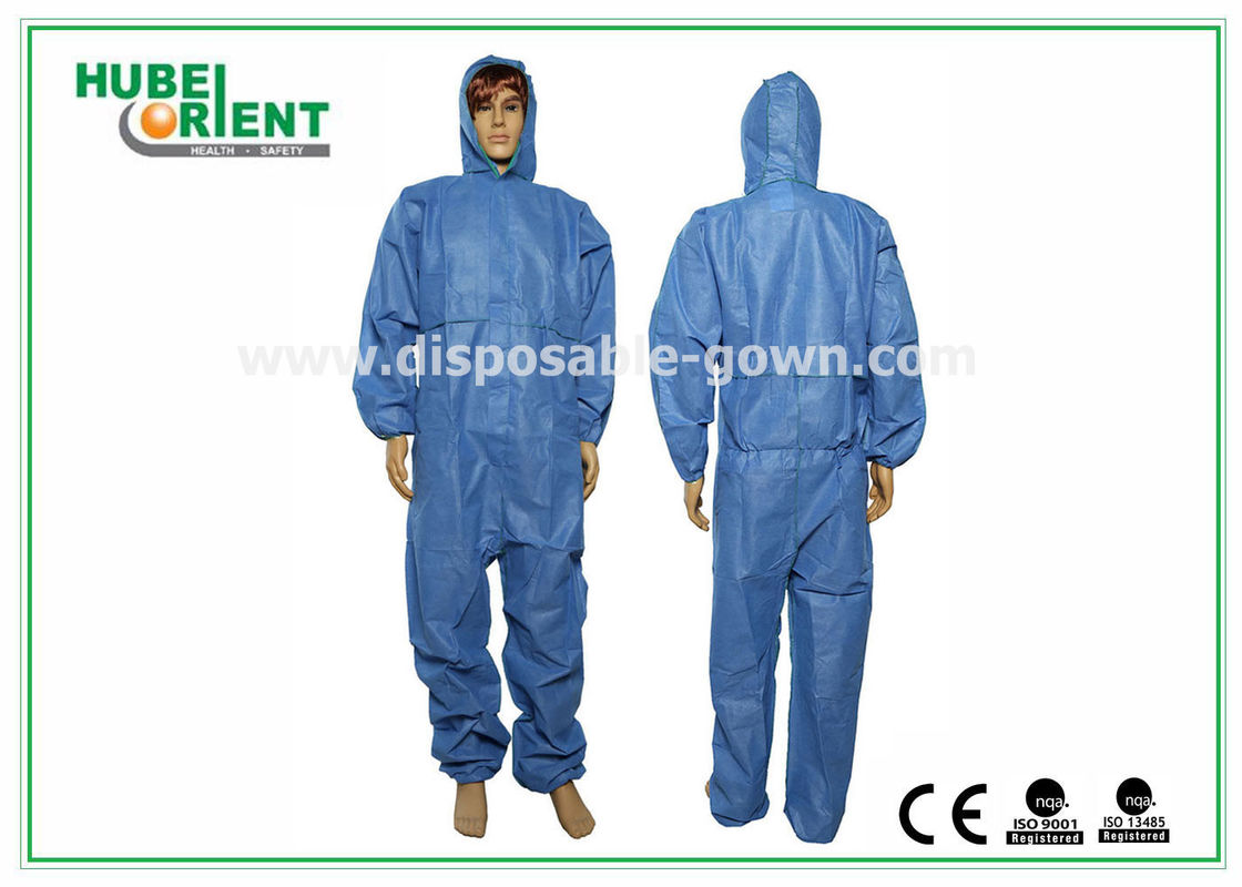 55g/m2 Nonwoven SMS Disposable Medical Coveralls