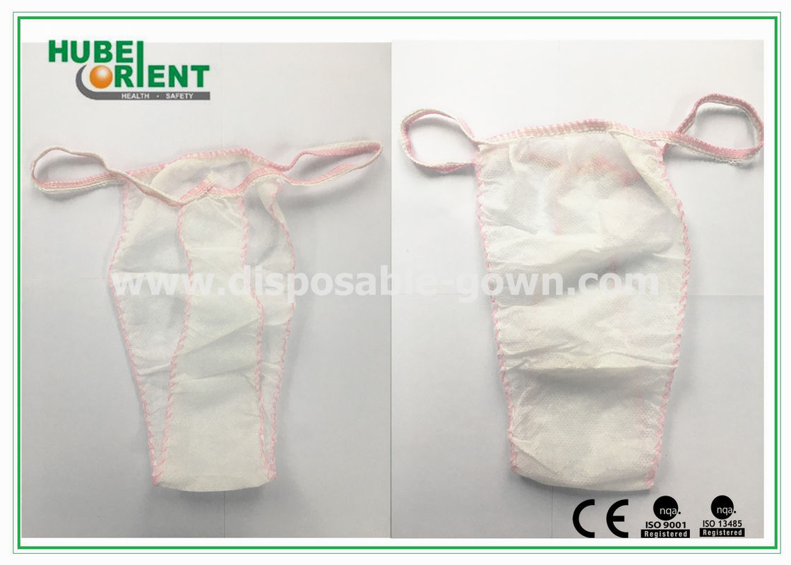 Soft Nonwoven Ladies Disposable T Back Panty for Salons , Tanning Centers and Massages