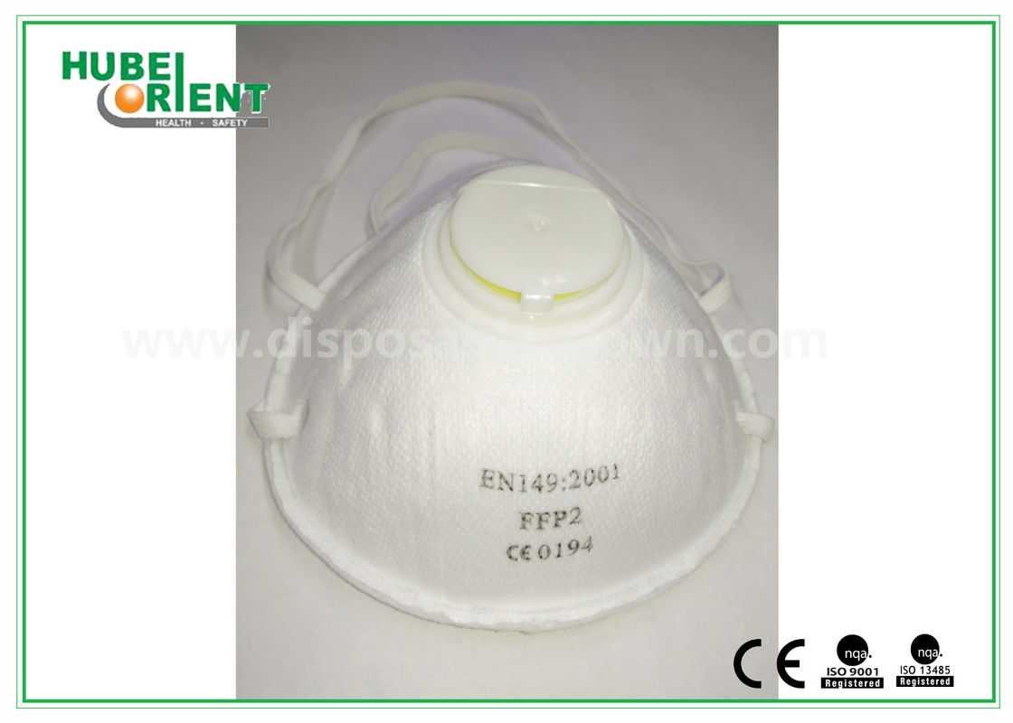 Cone Disposable Face Mask , Comfortable 4- ply disposable masks for dust
