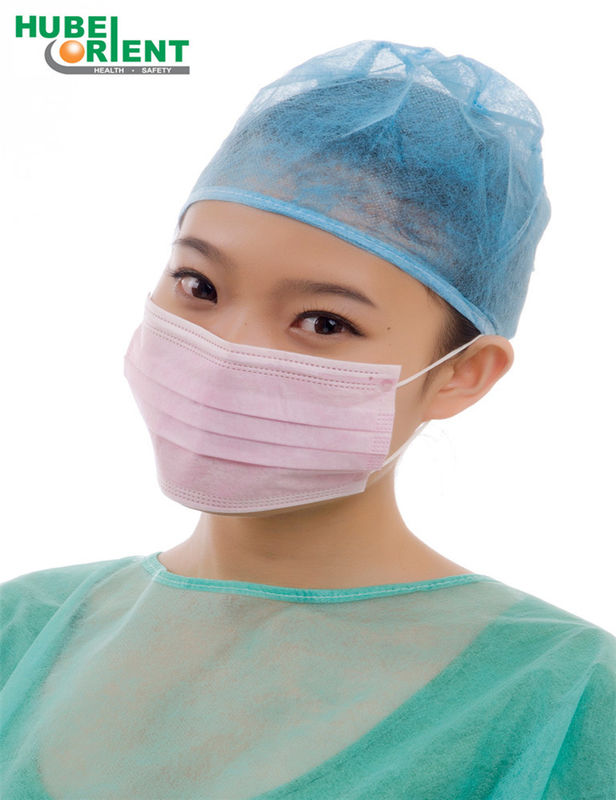 3 Ply 9*18cm Ear Loop Blue / White /Green Color Medical Mask Disposable Face Mask