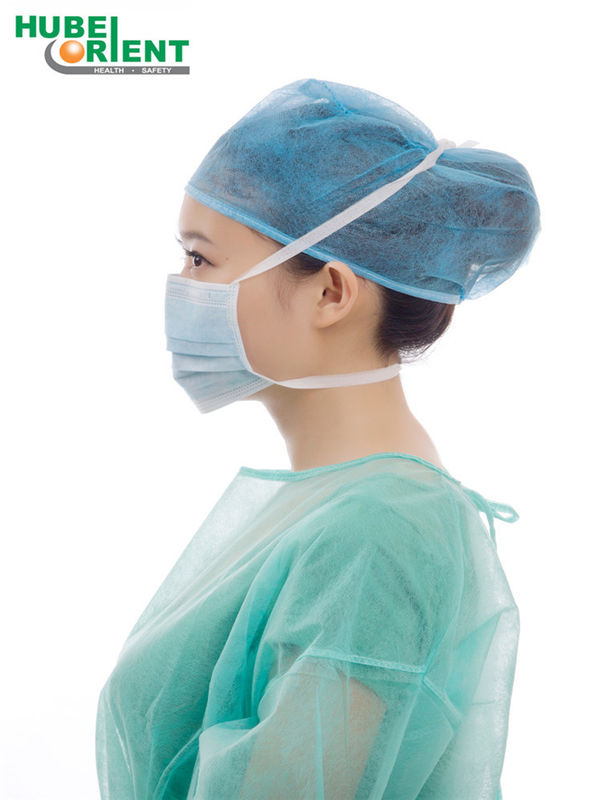 Protective Breathing Face Shield 3 Ply Facemask Custom 3 Layer Tie On Face Mask