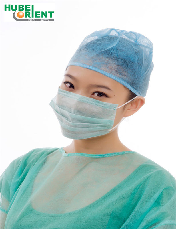 3 Ply Disposable Medical Mask Non Woven Surgical Medical Face Mask Earloop Blue/White/Green