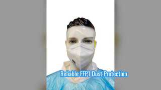 ماسک تنفسی تاشو FFP1 محافظت قابل اعتماد در برابر گرد و غبار