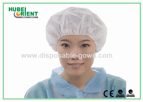 Eco - Friendly Dental Disposable Hair Caps , Red Operating Room Caps With Polypropylene Materials