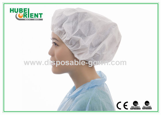 Eco - Friendly Dental Disposable Hair Caps , Red Operating Room Caps With Polypropylene Materials