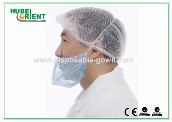 Breathable Disposable Nonwoven Beard Cover With Single Elastic For Barber Shop