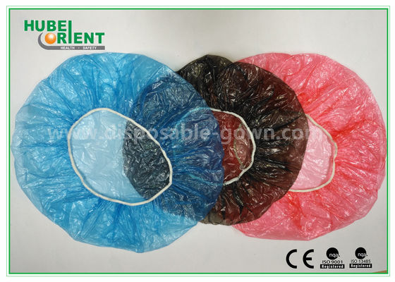 Waterproof Handmade PE Disposable Head Cap With Elastic Band