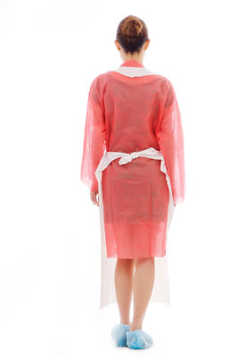 Anti Oil Embossed Surface PE Single Use Apron For Food Processing