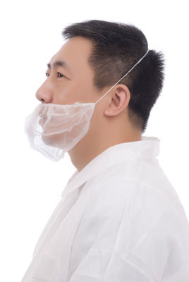 Non Washable Single Elastic Disposable Beard Cover For Clean Environment