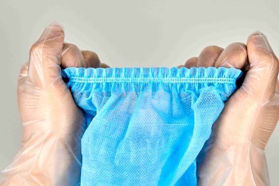 25gsm Non-Woven Double Elastic Disposable Round Head Cap Medical Doctor/Nurse Cap