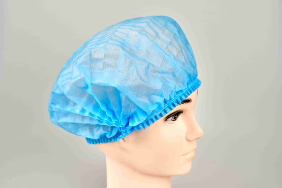 25gsm Non-Woven Double Elastic Disposable Round Head Cap Medical Doctor/Nurse Cap